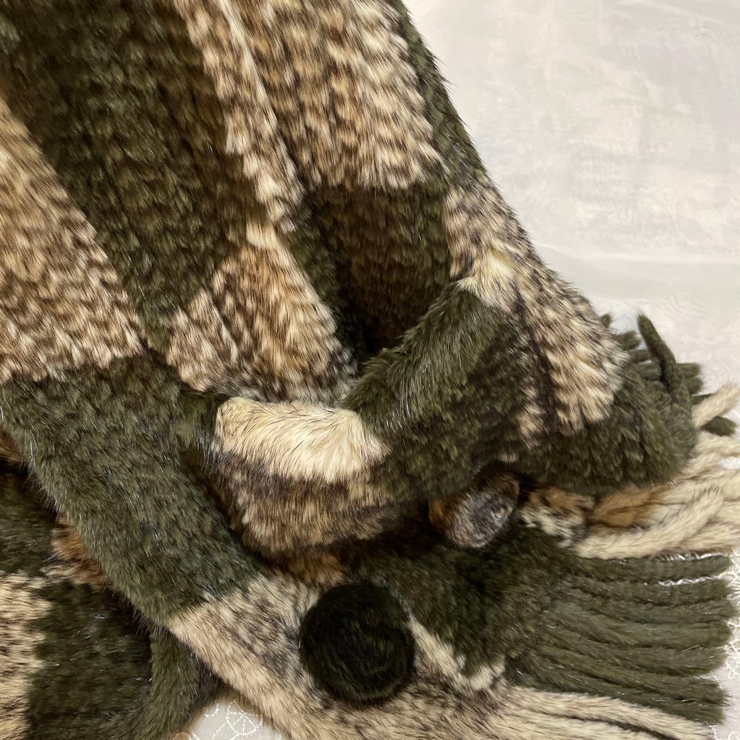 SAGA MINK ファー　毛皮　高級感　羽織り　マフラー　美品