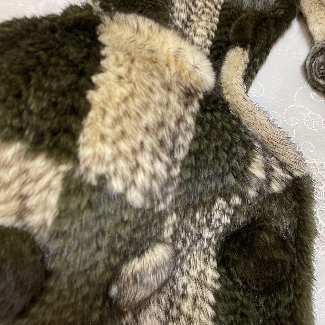 SAGA MINK ファー　毛皮　高級感　羽織り　マフラー　美品