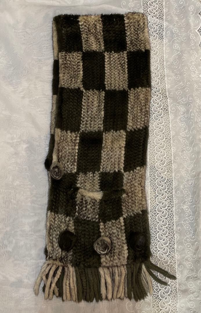 SAGA MINK ファー　毛皮　高級感　羽織り　マフラー　美品