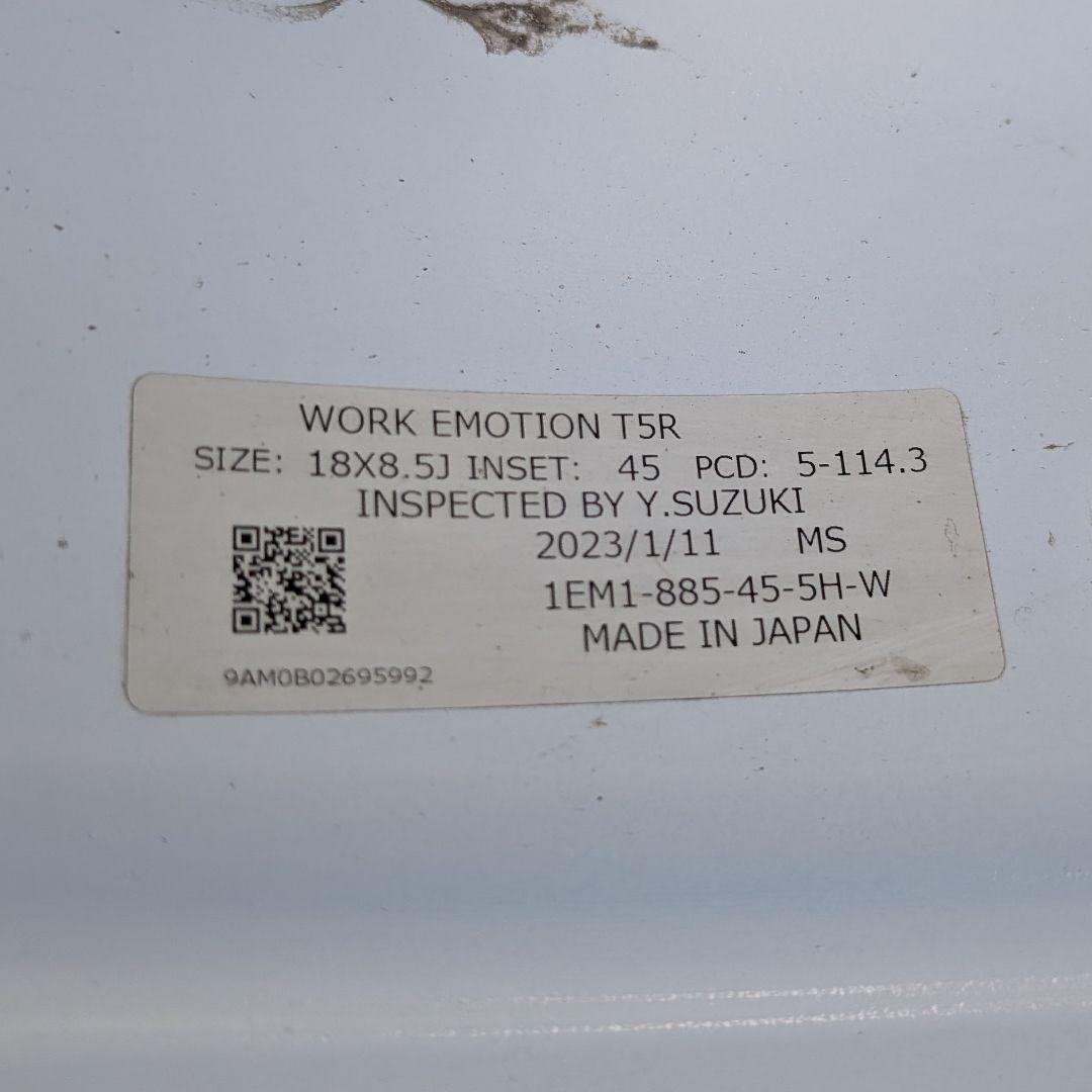 【ミンクさん専用】WORK EMOTION T5R 18×8.5J+45