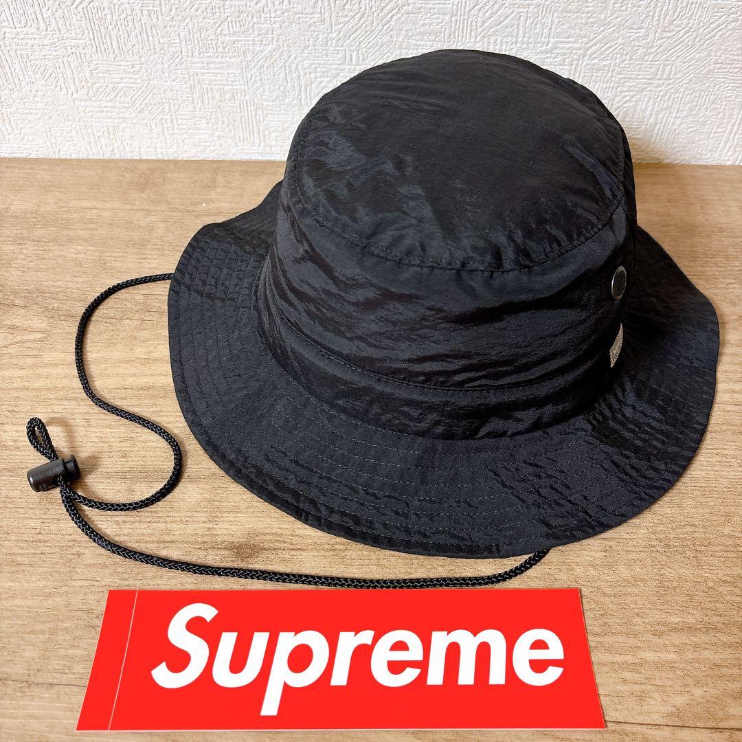 正規品　Supreme サファリハット　マウンテンハット　帽子　ブラック　黒