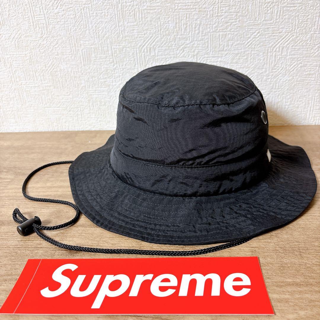 正規品　Supreme サファリハット　マウンテンハット　帽子　ブラック　黒