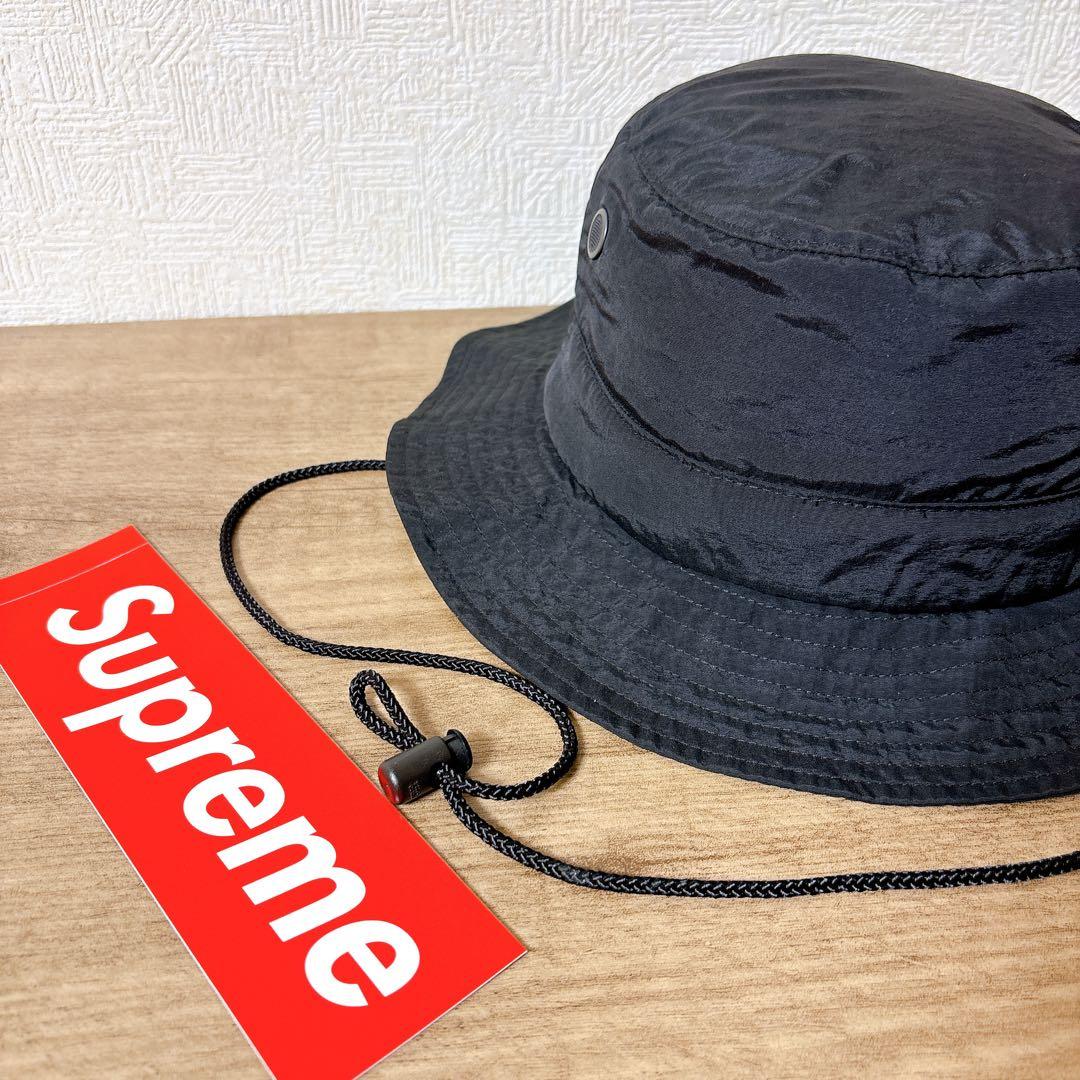 正規品　Supreme サファリハット　マウンテンハット　帽子　ブラック　黒