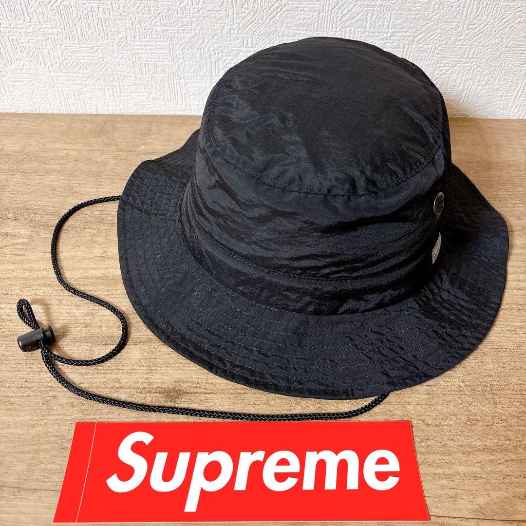 正規品　Supreme サファリハット　マウンテンハット　帽子　ブラック　黒