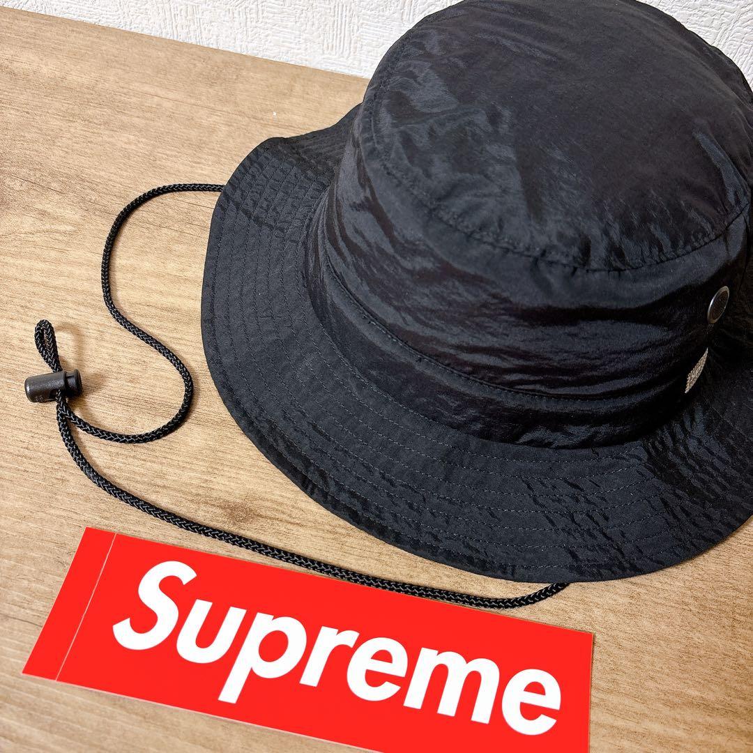 正規品　Supreme サファリハット　マウンテンハット　帽子　ブラック　黒