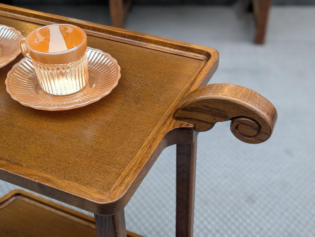 葉山家具（葉山ガーデン）／オーク材ワゴン／クラシカル／カントリースタイル