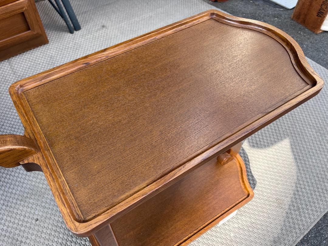 葉山家具（葉山ガーデン）／オーク材ワゴン／クラシカル／カントリースタイル