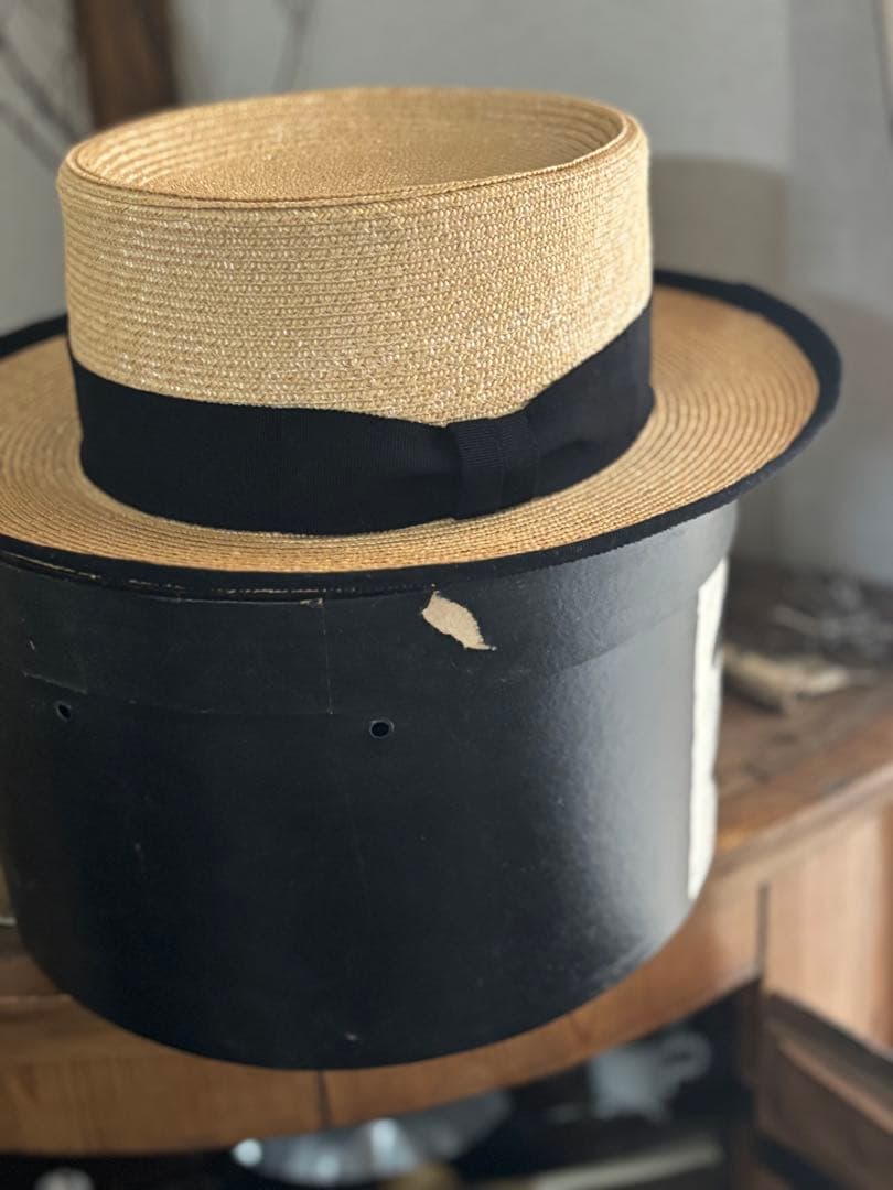 オールドマンズテーラー　ストローハット　 カンカン帽