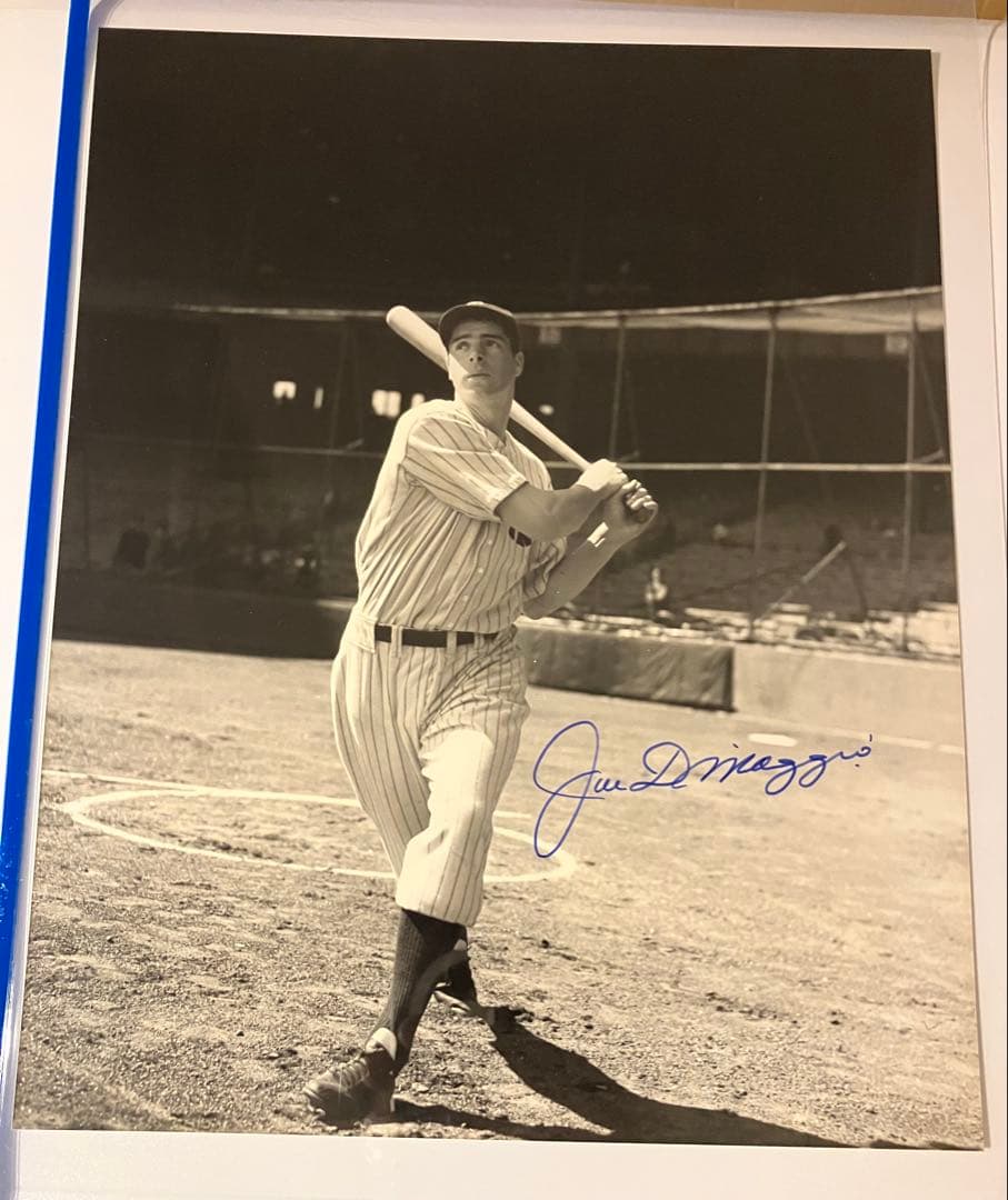 ジョー・ディマジオ 直筆サイン入り写真 8×10 ヤンキース MLB