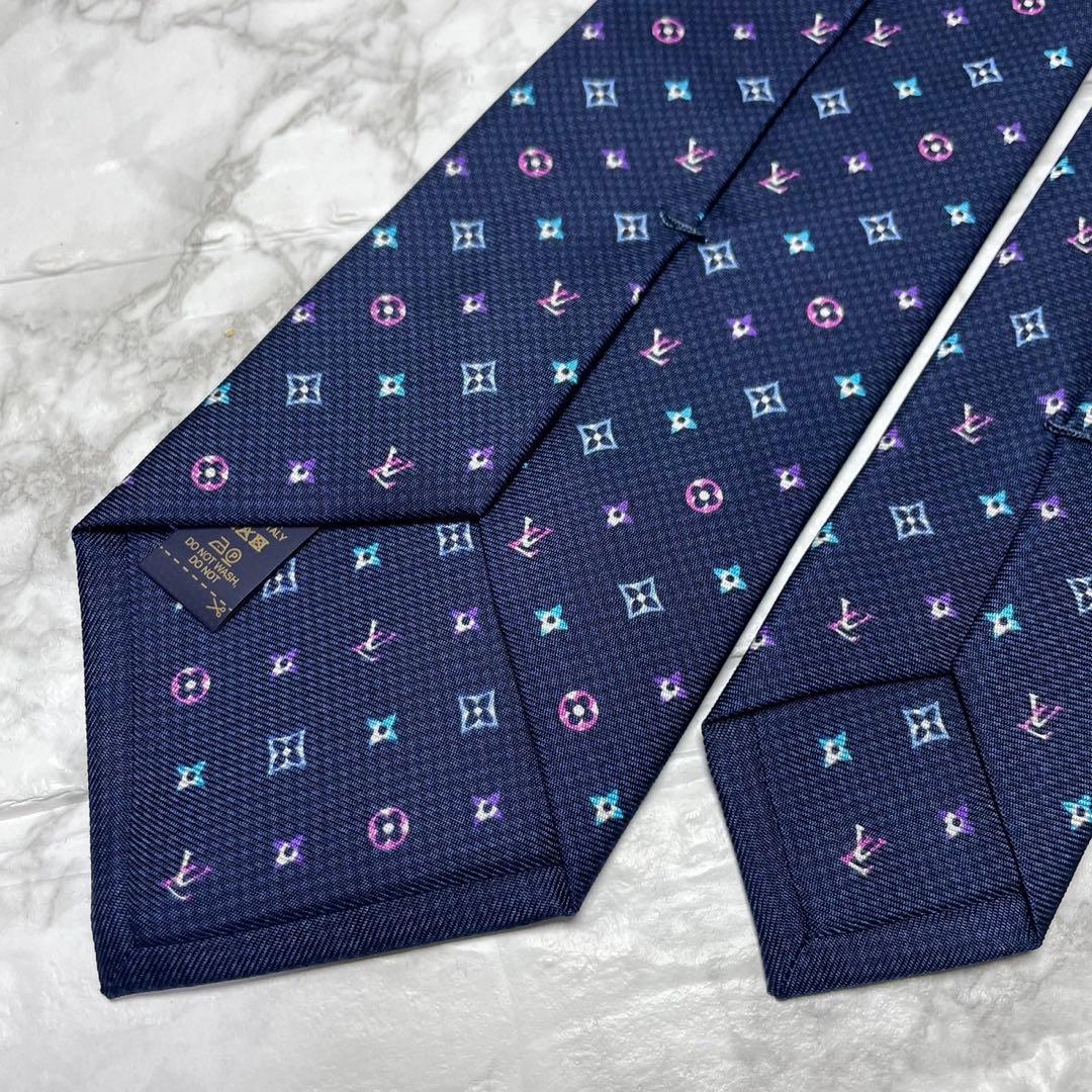 ルイヴィトン　LOUIS VUITTON ネクタイ　モノグラム　マルチカラー