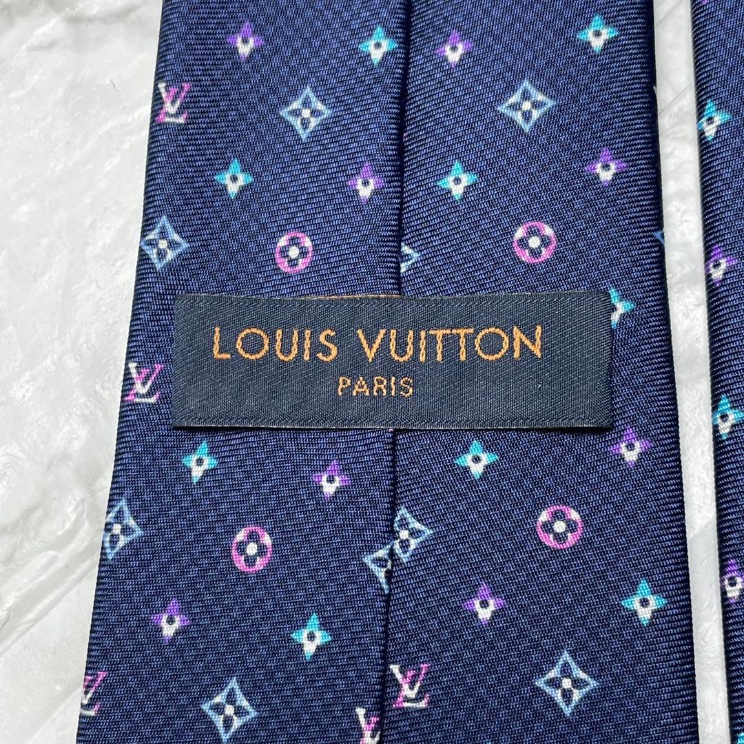 ルイヴィトン　LOUIS VUITTON ネクタイ　モノグラム　マルチカラー