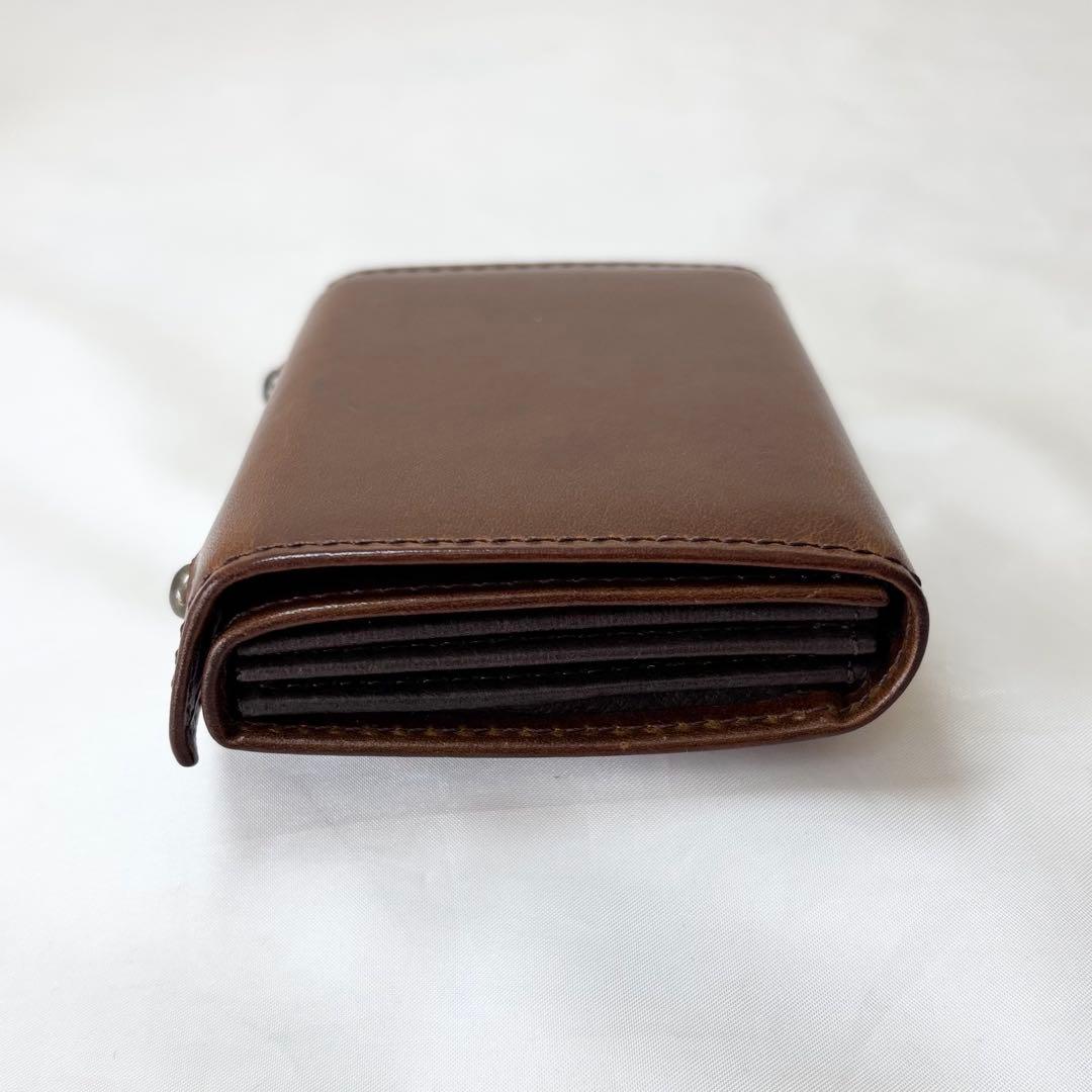 【美品】　エムピウ　millefogliell P25 財布　ブラウン　人気