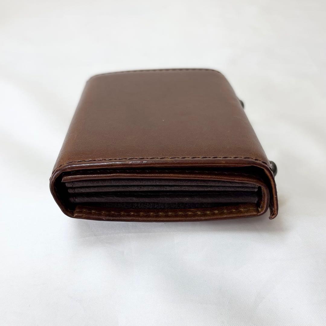 【美品】　エムピウ　millefogliell P25 財布　ブラウン　人気