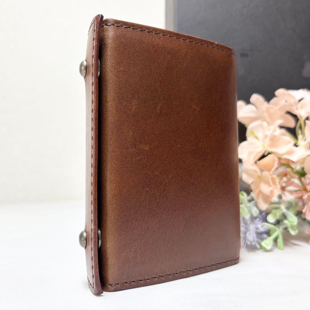 【美品】　エムピウ　millefogliell P25 財布　ブラウン　人気