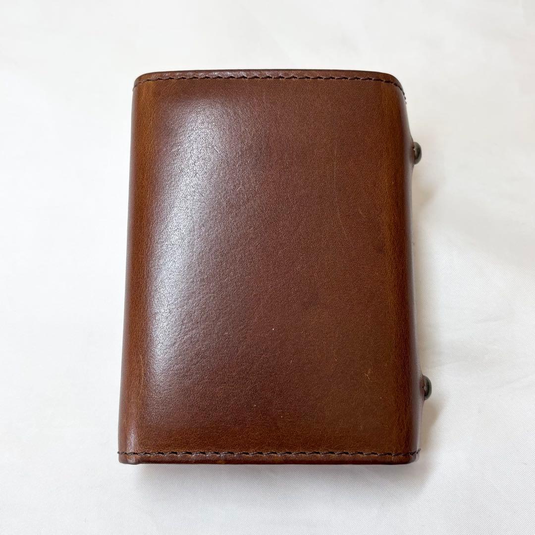 【美品】　エムピウ　millefogliell P25 財布　ブラウン　人気