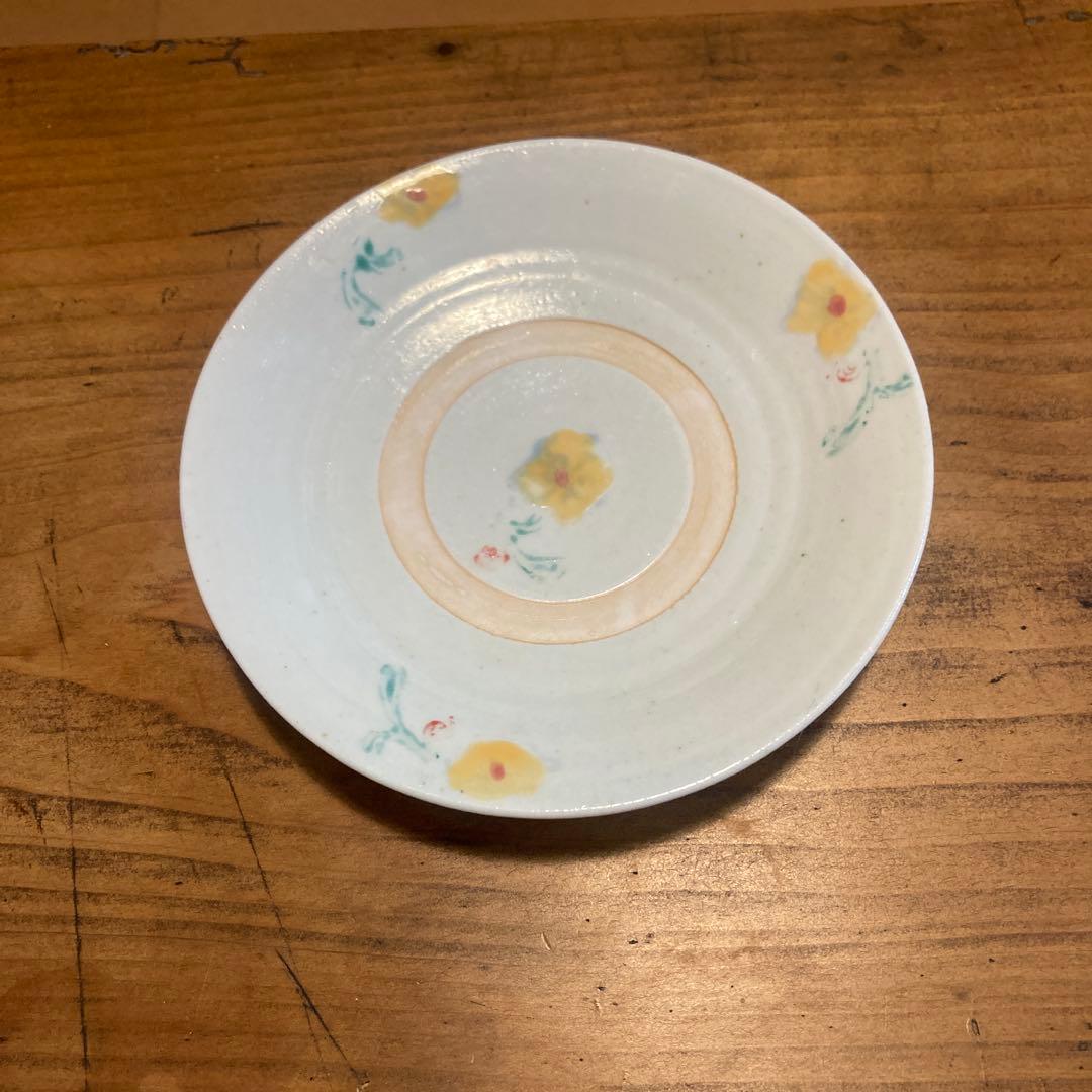 伊藤聡信　花柄の陶器皿 2枚セット