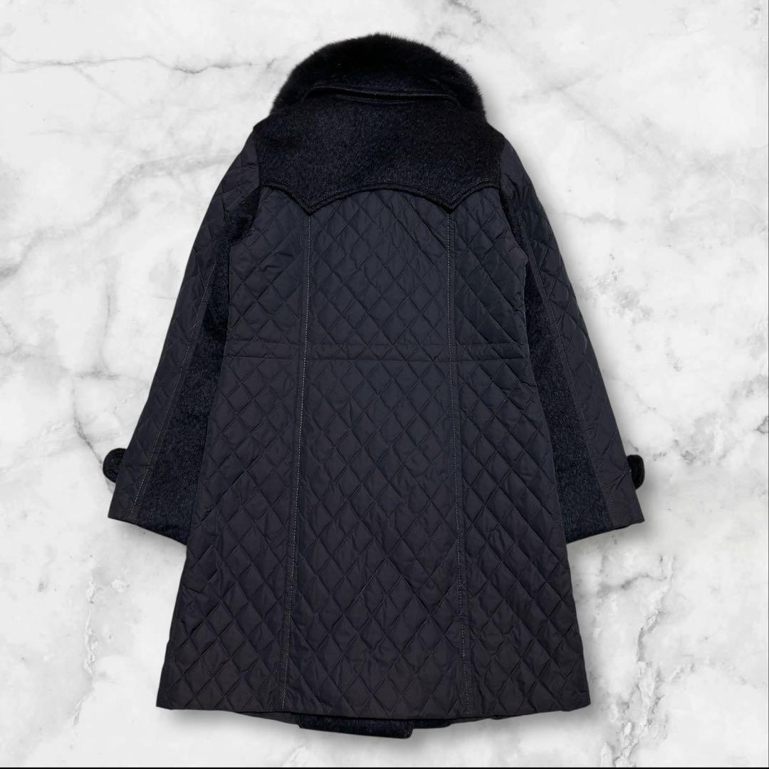 ✨あーちゃん✨三京商会　高級毛皮　キルティングコート　フォックス　ファー