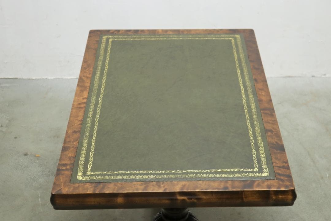 英国 イギリス ロイズ ヴィンテージ オーク材 本革 センターテーブル