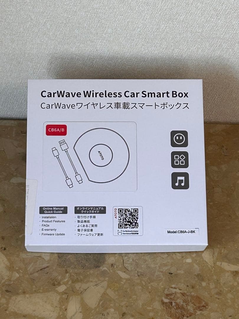 CarWave CB6A/J-BKワイヤレス車載スマートボックス