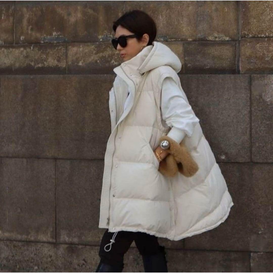 MACHATT マチャット　ダウン　ベスト　ホワイト