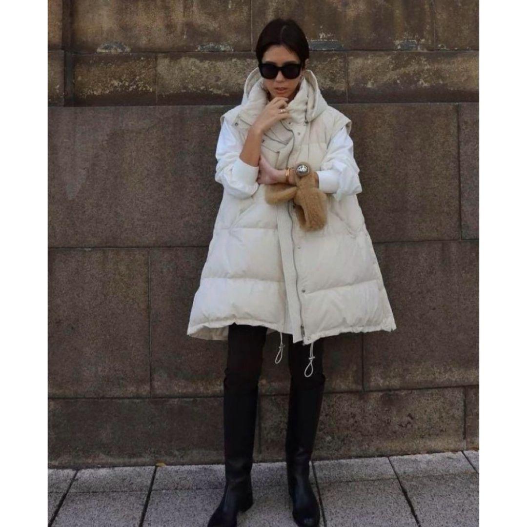 MACHATT マチャット　ダウン　ベスト　ホワイト