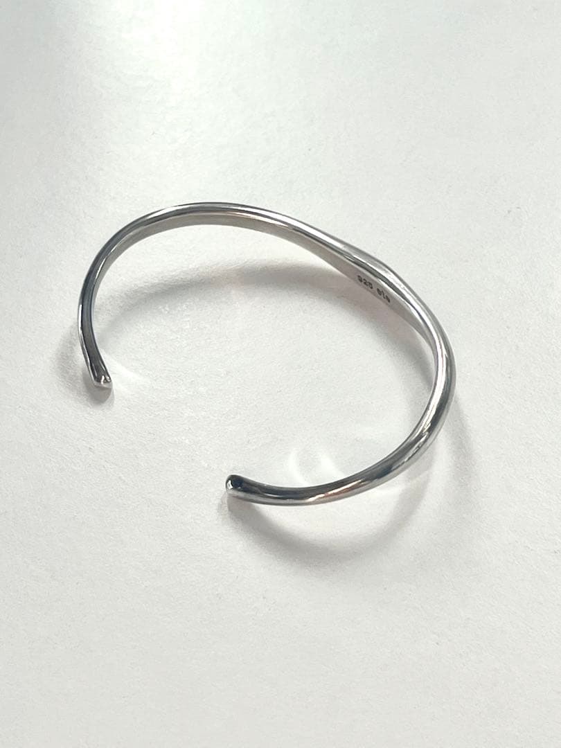 ete 925 シルバー バングル ブレスレット カフ シンプル ティファニー