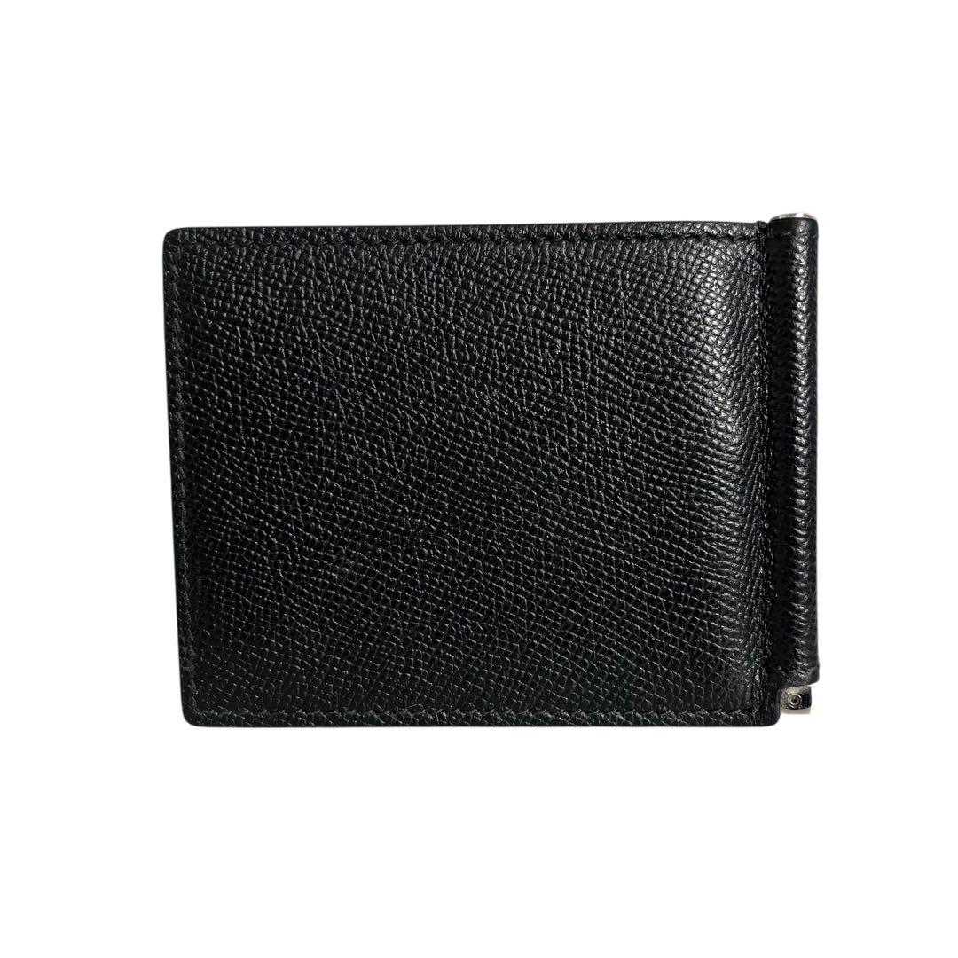 【レア】バーバリー　TBロゴ　マネークリップ　財布　二つ折り　レザー