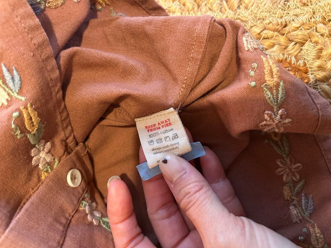 お値下げ！！apolina♡ 刺繍ブラウス♡5-7y