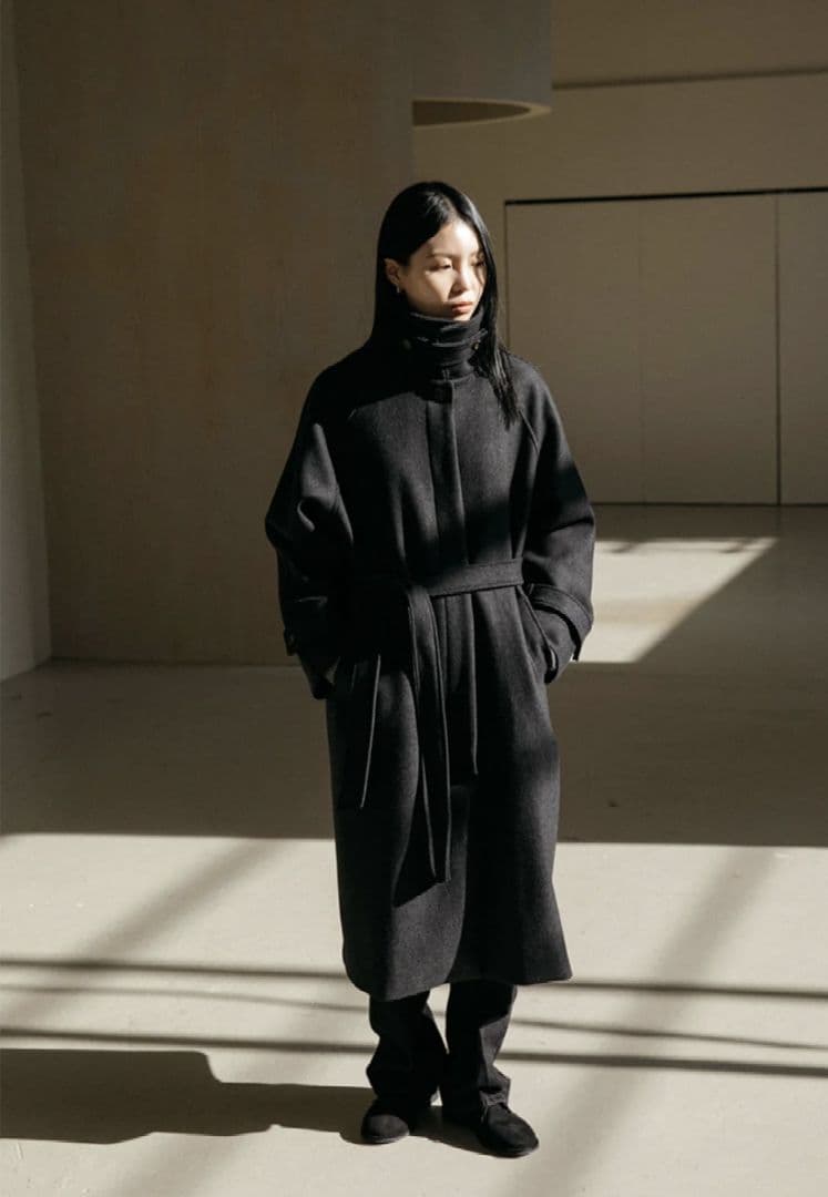 OHOTORO Dublin Coat チャコール ロングコート