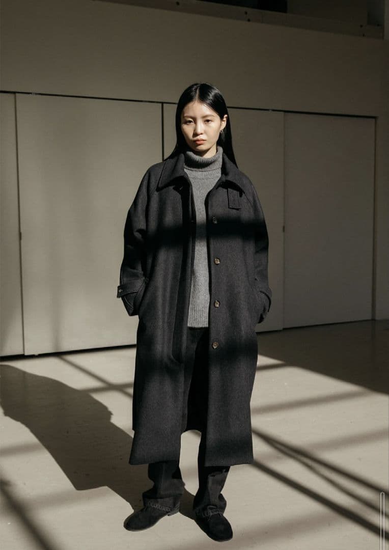 OHOTORO Dublin Coat チャコール ロングコート