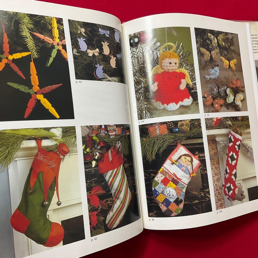 手芸本 洋書 クリスマス オーナメントとストッキング 100以上のデザインと図案