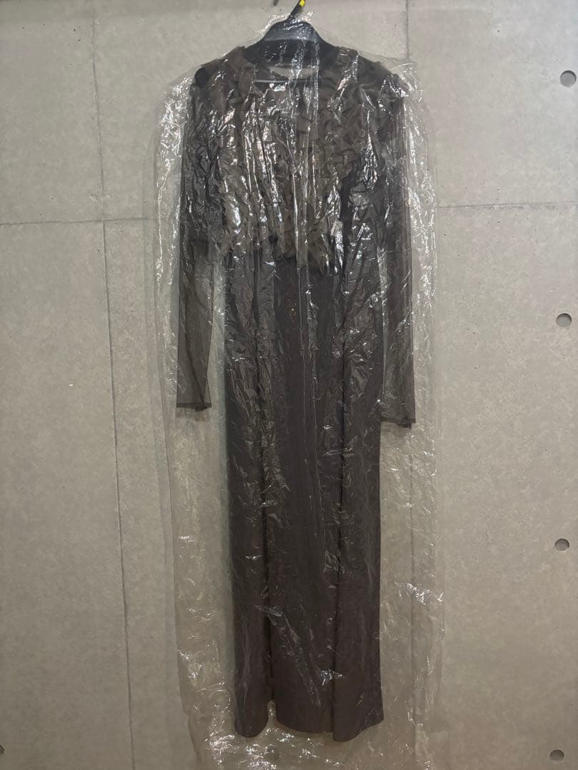 【kana】チュール ボリューム フリル ベスト シアー トップス ワンピース