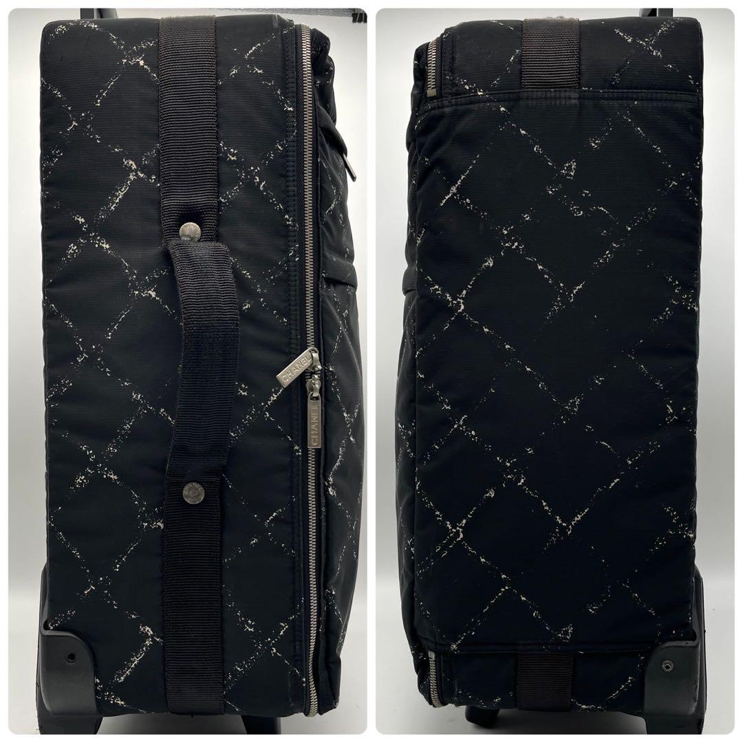 シャネル 旧 トラベルライン キャリーケース ナイロン ブラック 旅行 ビジネス