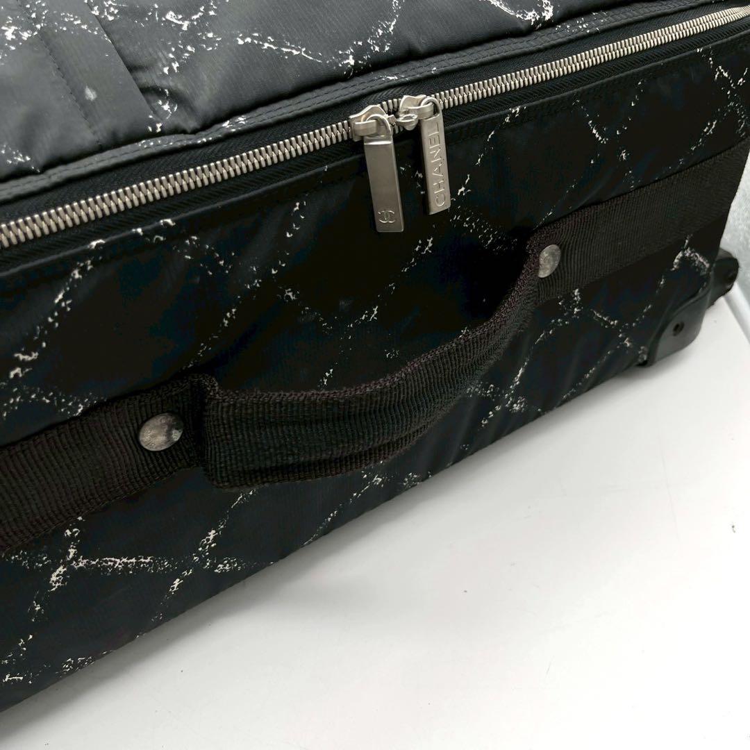 シャネル 旧 トラベルライン キャリーケース ナイロン ブラック 旅行 ビジネス