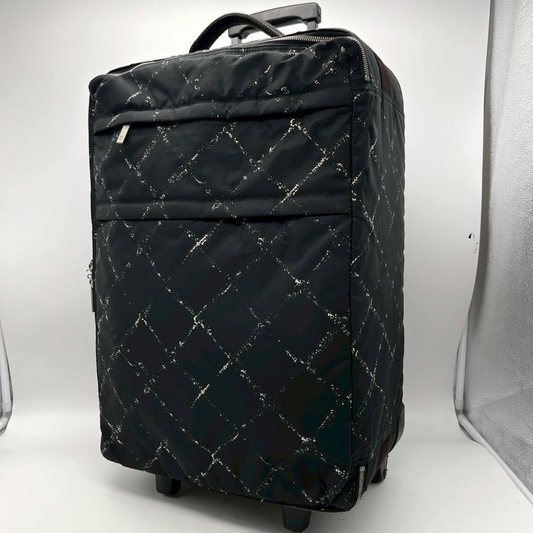 シャネル 旧 トラベルライン キャリーケース ナイロン ブラック 旅行 ビジネス