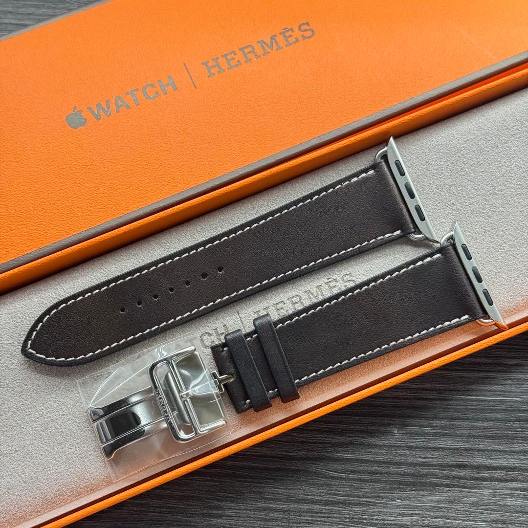 2853 ほぼ未使用　Apple Watch エルメス　エベンヌ　バックル