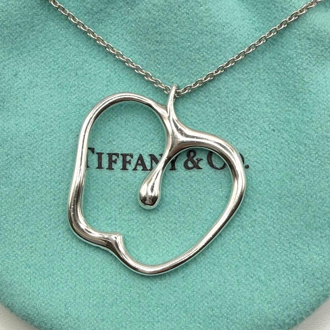 お買い得★希少 ティファニー アップル ラージ ネックレス シルバー ビッグ