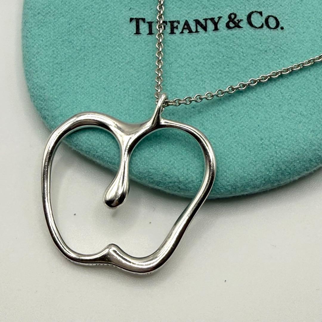 お買い得★希少 ティファニー アップル ラージ ネックレス シルバー ビッグ
