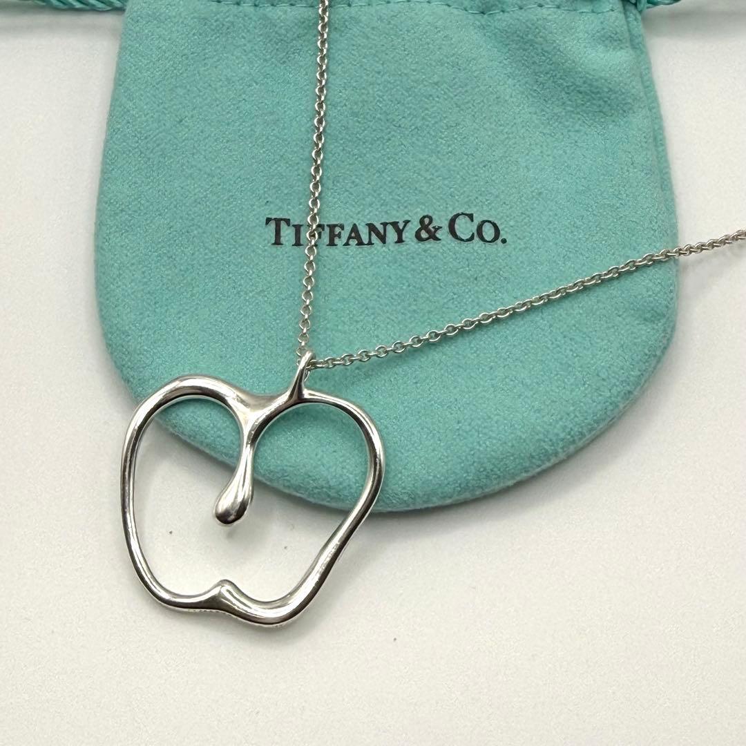 お買い得★希少 ティファニー アップル ラージ ネックレス シルバー ビッグ