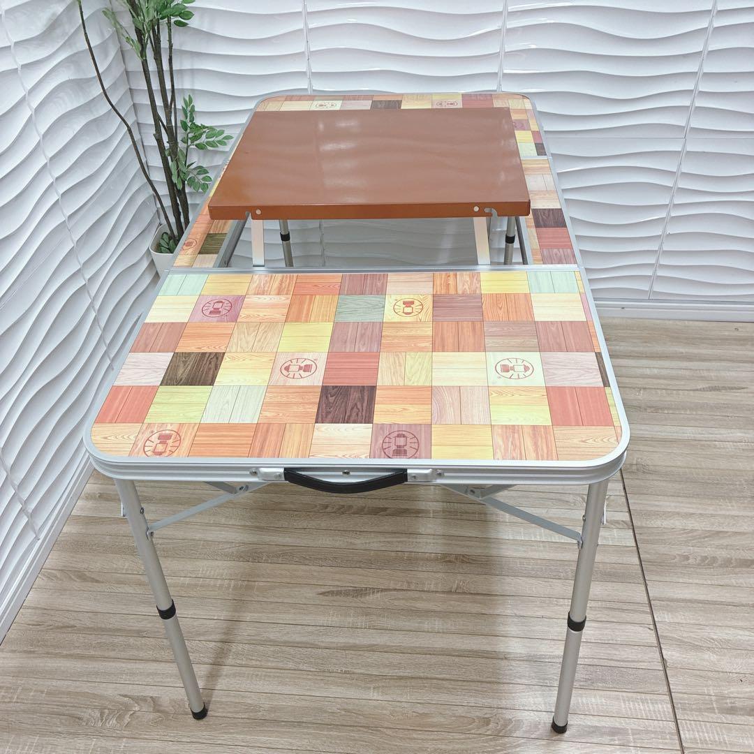 ◇Coleman◇ナチュラルモザイク◇BBQテーブル◇アウトドアテーブル◇