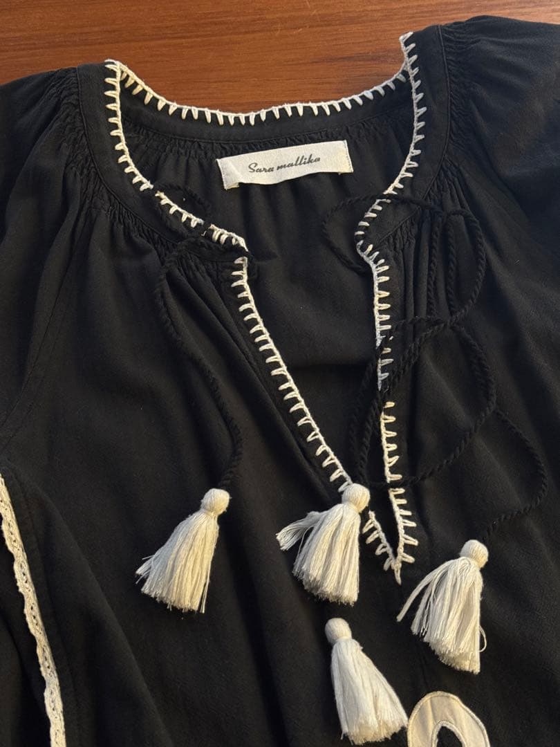 ヌキテパ　サラマリカワンピース　黒