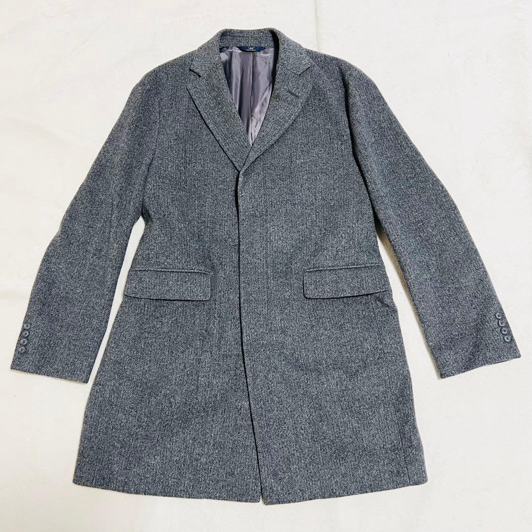 【極美品】ブルックスブラザーズ チェスターコート へリーンボーン サイズ42