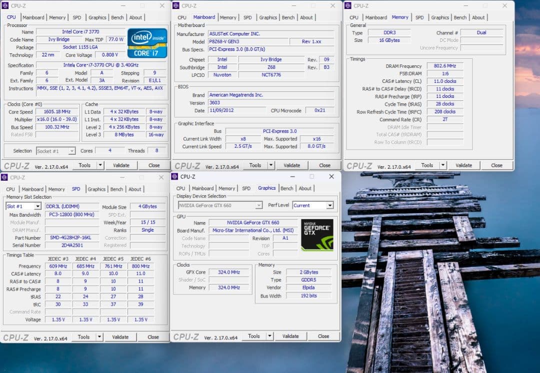 ④Windows11 SSD128GB i7 3770 16GB GTX660