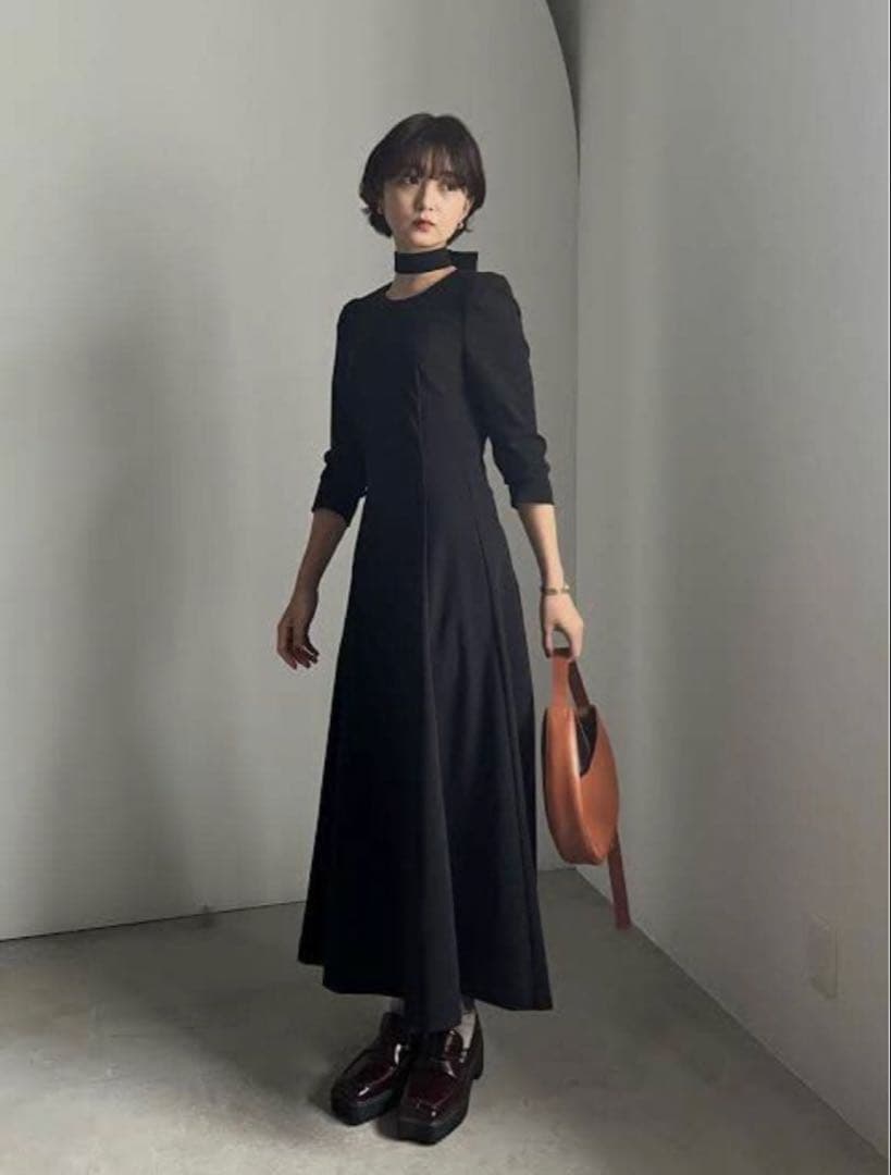 AMERI ワンピース黒