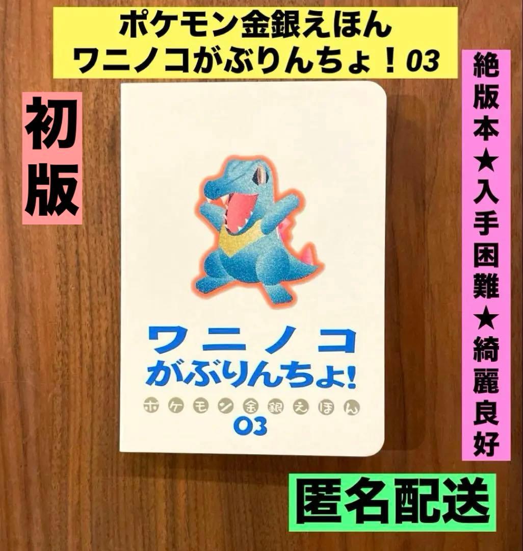 ★絶版本　入手困難　初版　綺麗良好★ ポケモン金銀えほん　ワニノコがぶりんちょ！
