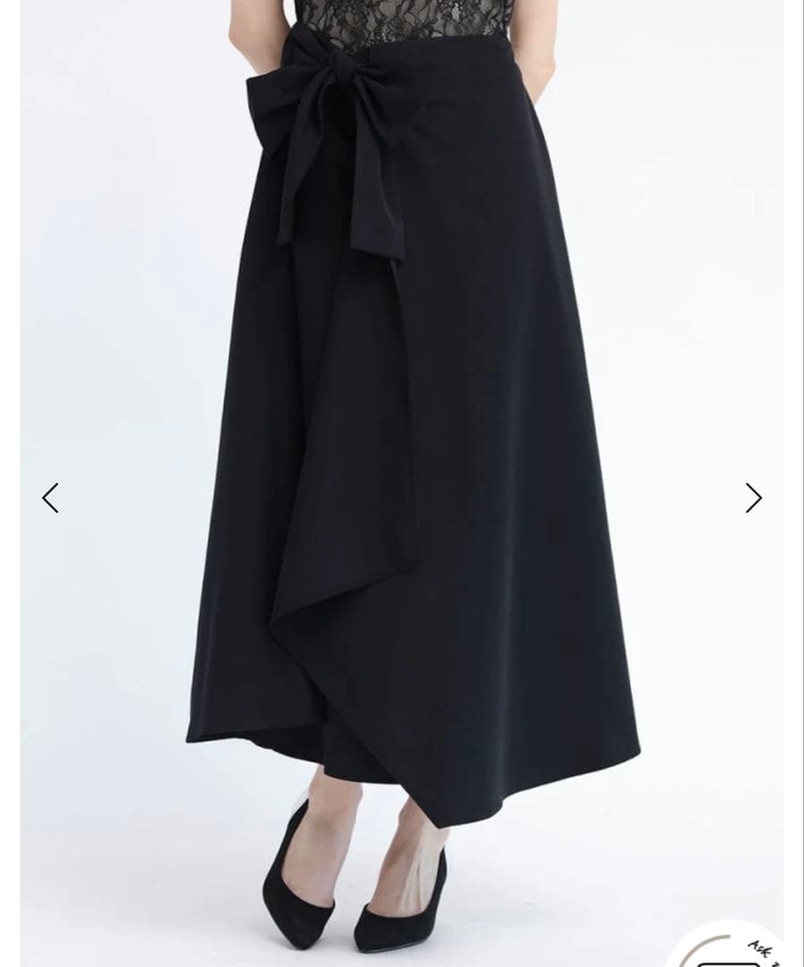 もぴ様【新品】Rire Feteのレースブラウス×ラップスカートレイヤードロング