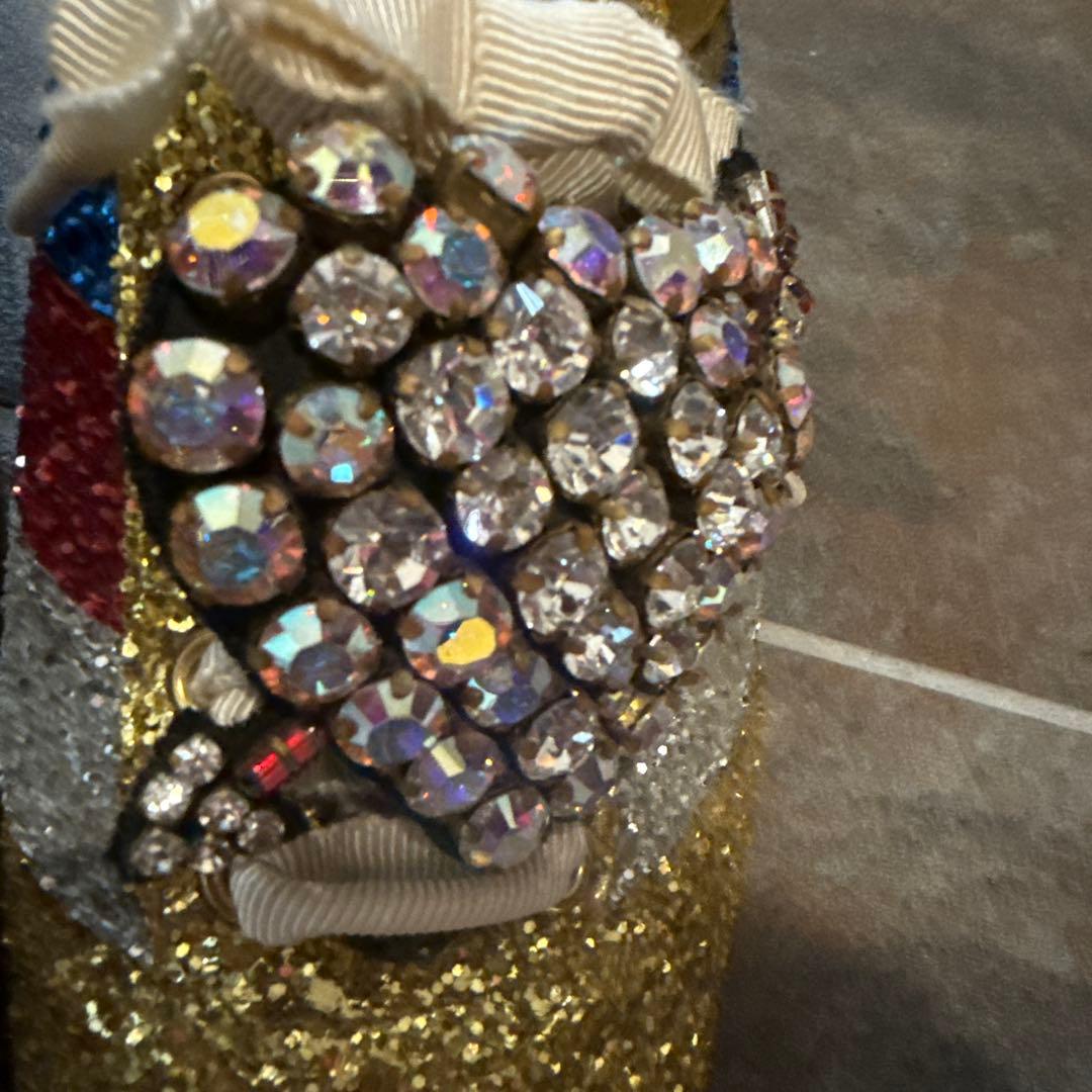 GUCCI グリッタースニーカーハートビジュー スニーカー