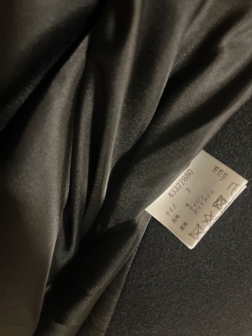 美品JUSGLITTY スタンダードPコート　黒