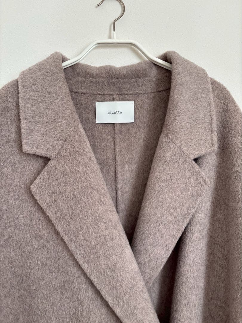 cizatto シザット Shaggy Wool Over Coat グレージュ