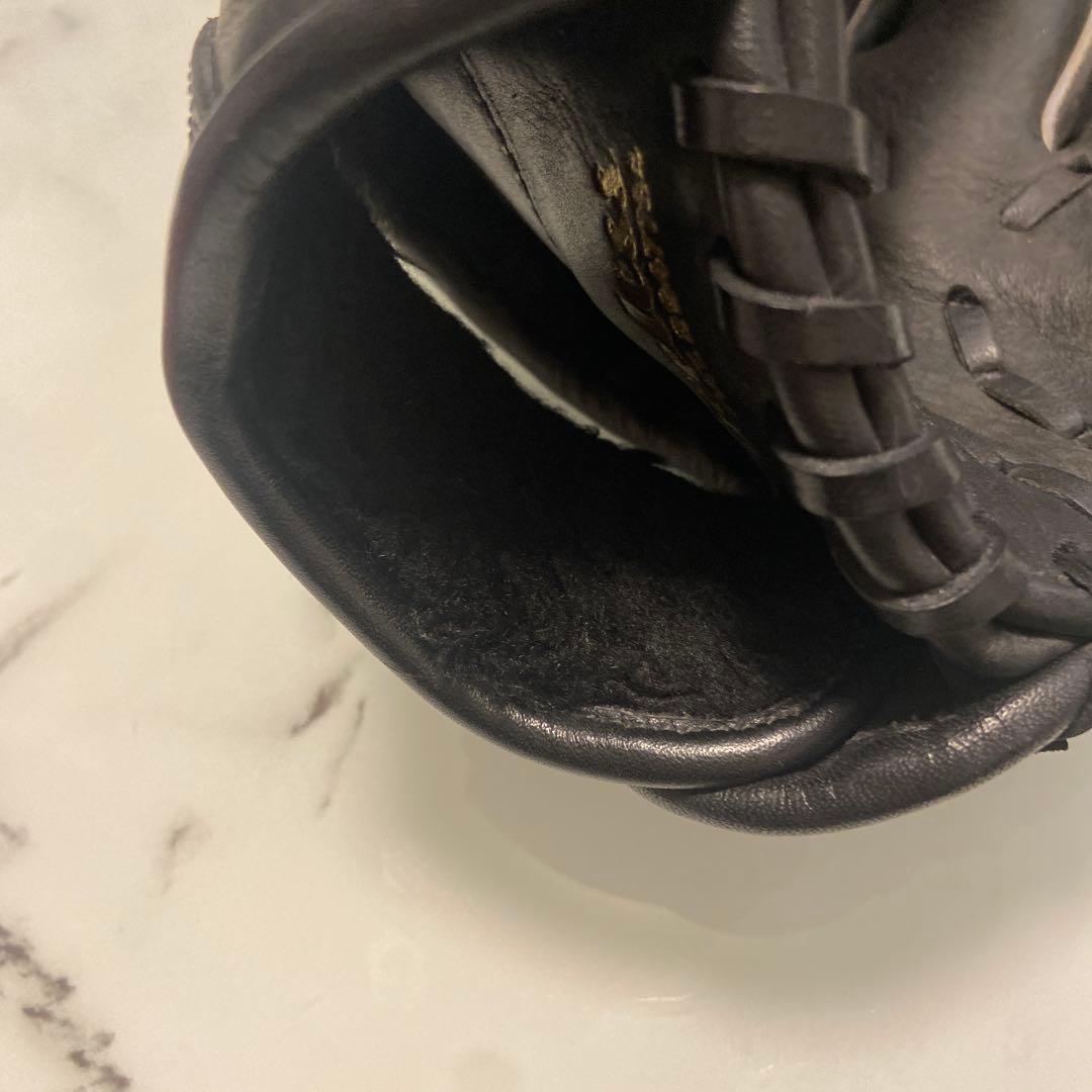 Buw League 硬式グローブ 黒 ストライプデザイン